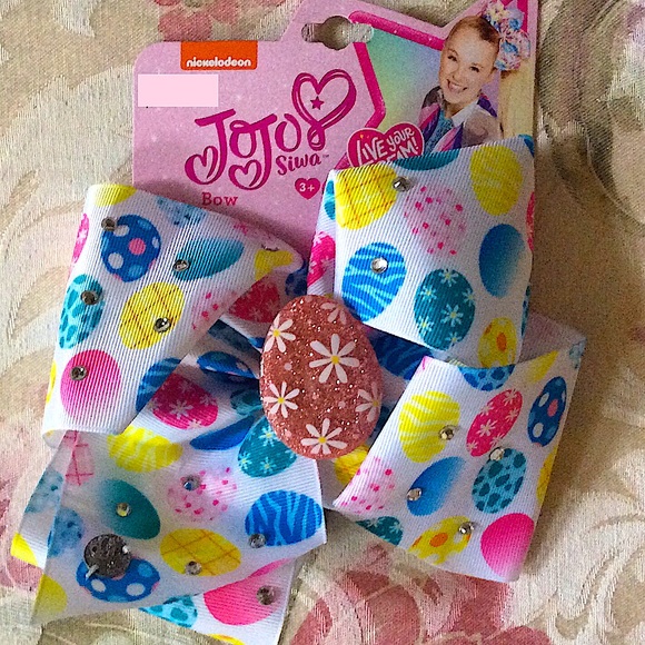 Jojo Siwa bow, limited edition Easter egg pattern - Picture 1 of 1